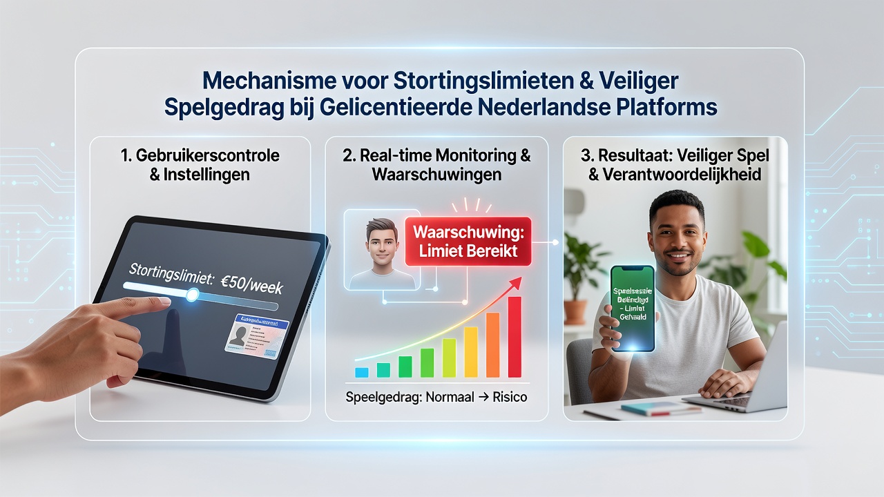 Grafiek met statistieken over afname van probleemgokgedrag na invoering van stortingslimieten in Nederland tot augustus 2026