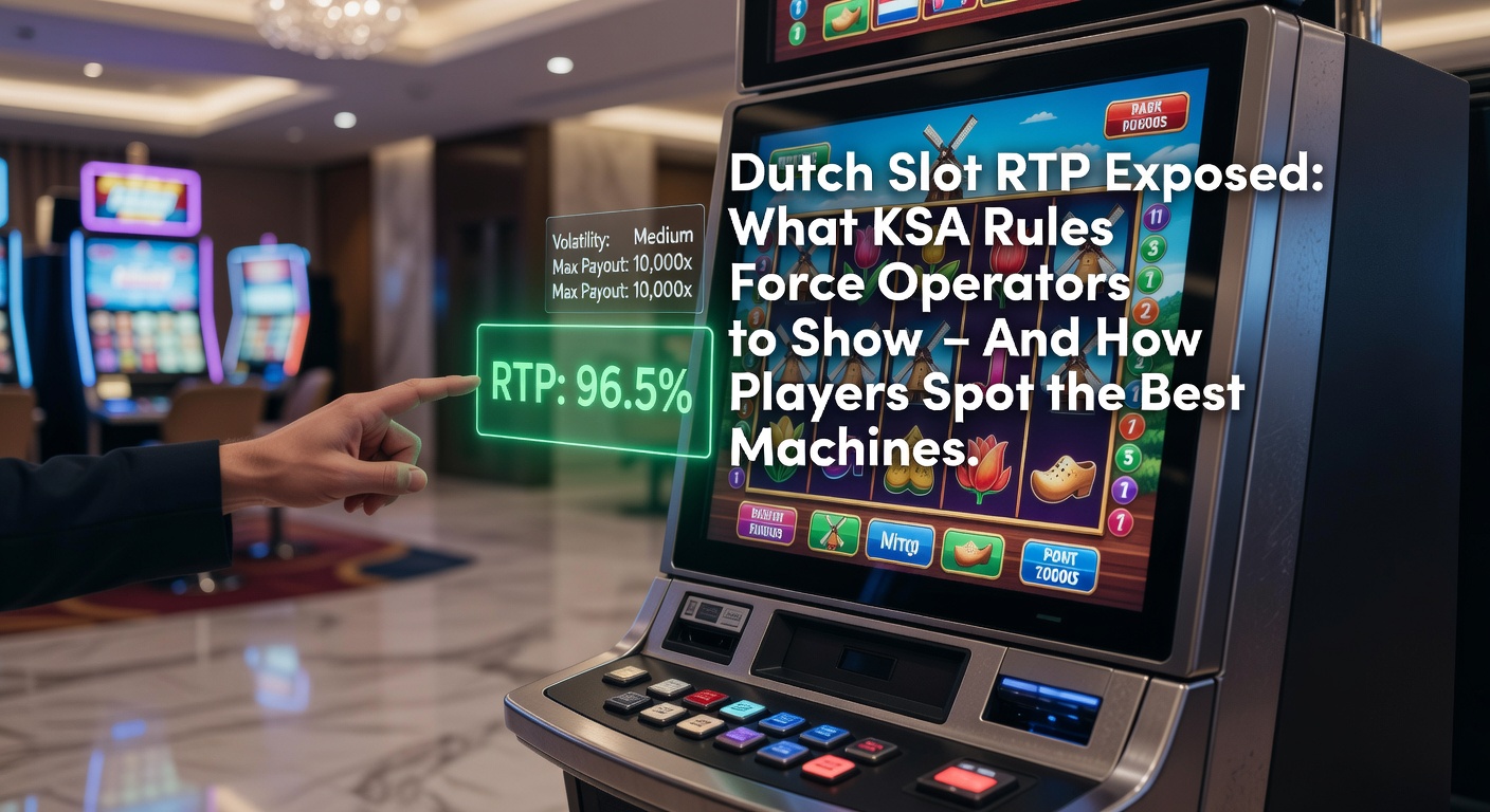 Afbeelding van een moderne gokkast met RTP-informatie zichtbaar op het scherm in een Nederlands casino
