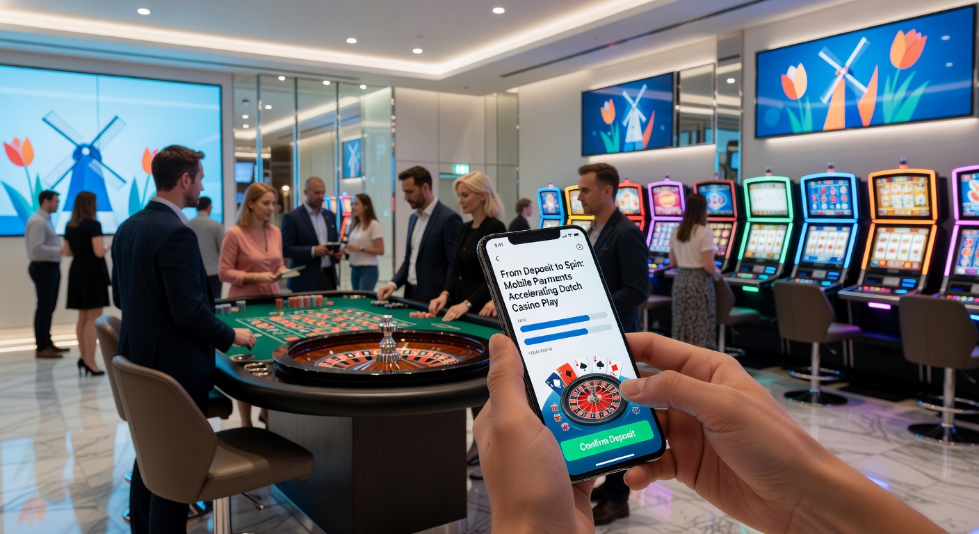 Grafiek met tijdlijn van mobiele storting naar casino spin, illustrerend versnelling in Nederlandse online gokprocessen