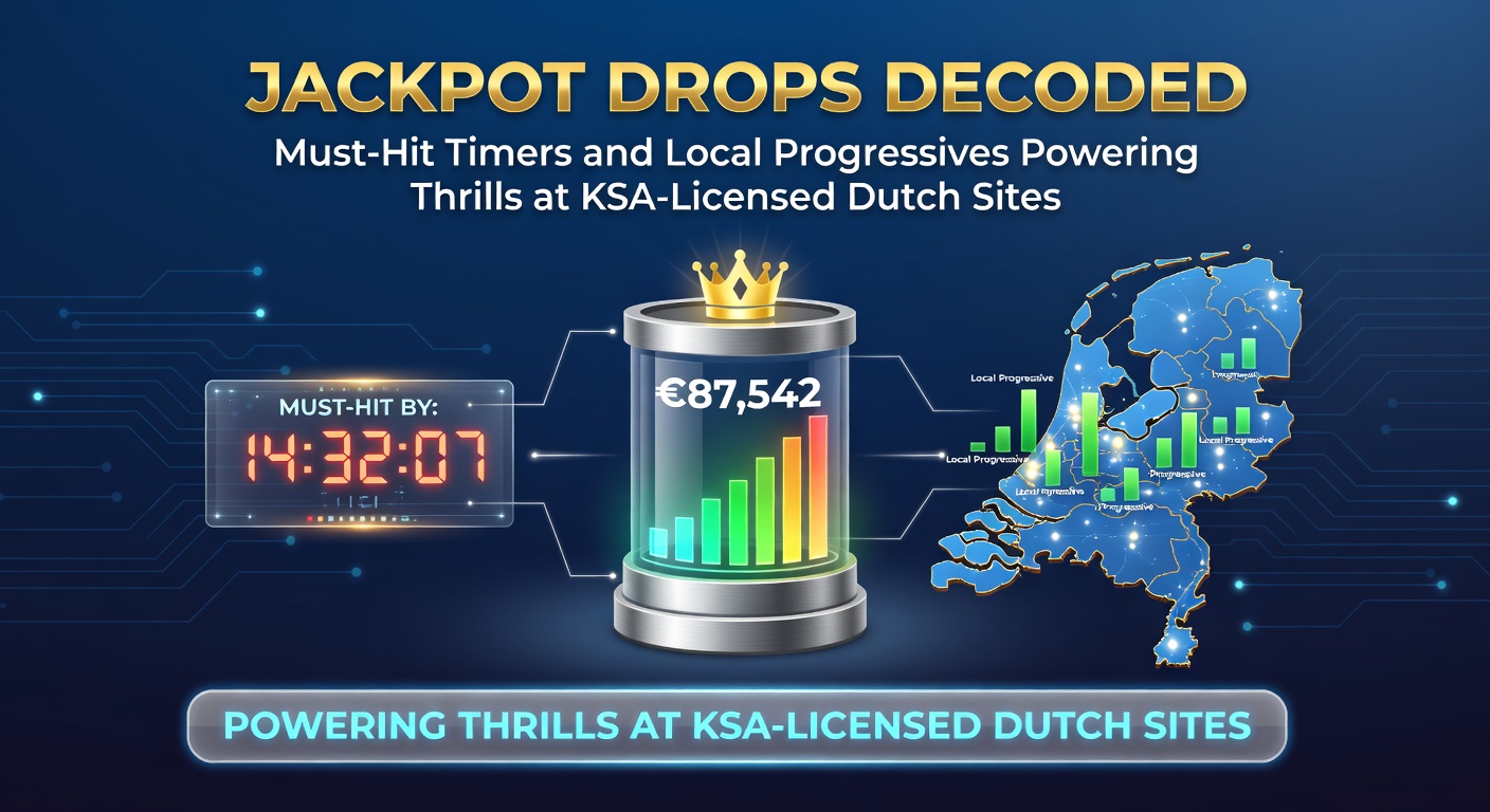 Schermafbeelding van een jackpot drop met must-hit timer op een KSA-gelicentieerd Nederlands casino platform, waar de teller oploopt en spelers in spanning wachten