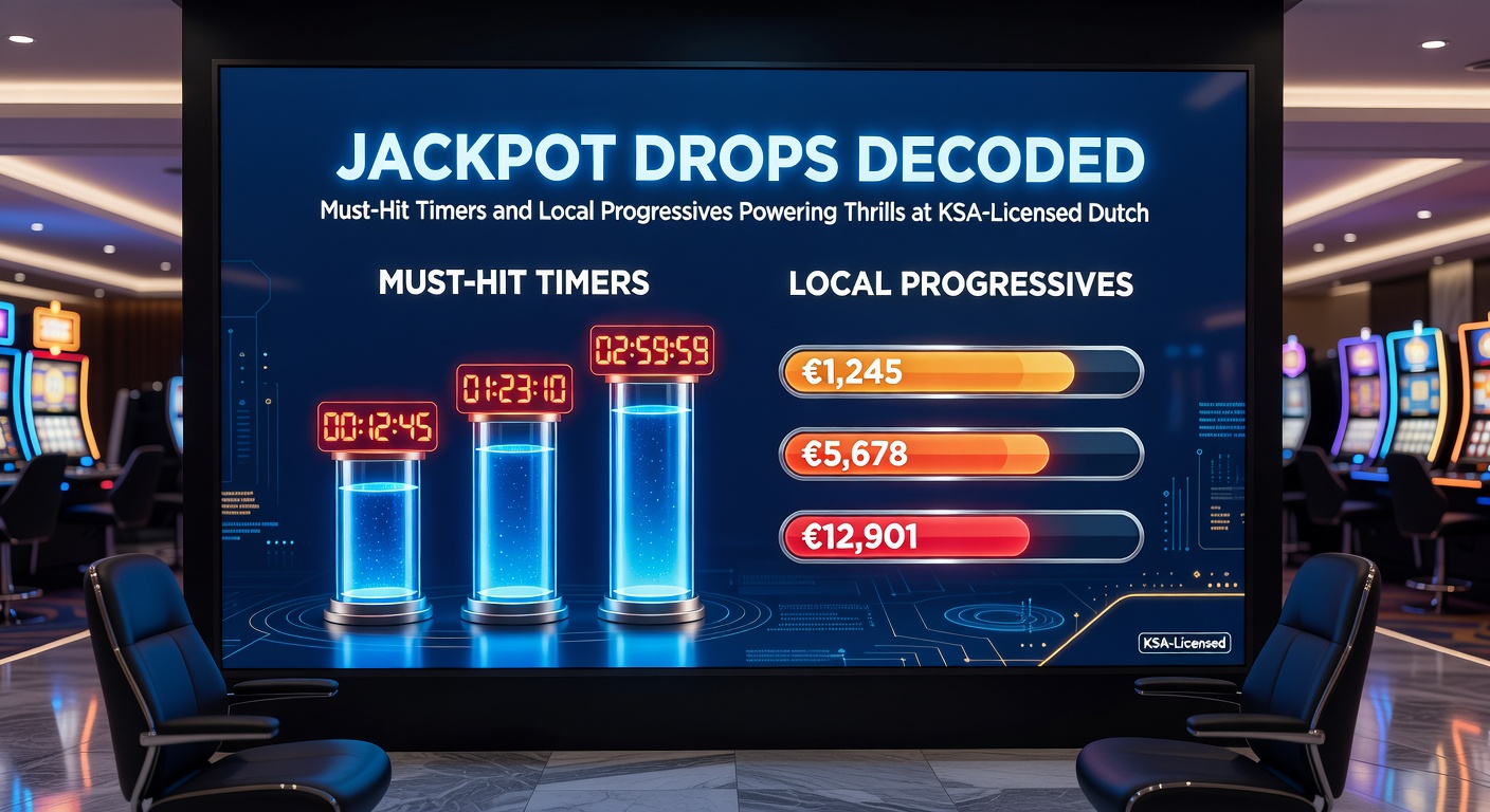 Grafiek met must-hit timer progressie en een lokale progressive jackpot die oploopt op een Nederlands KSA-casino dashboard, met spelerscommentaren eronder