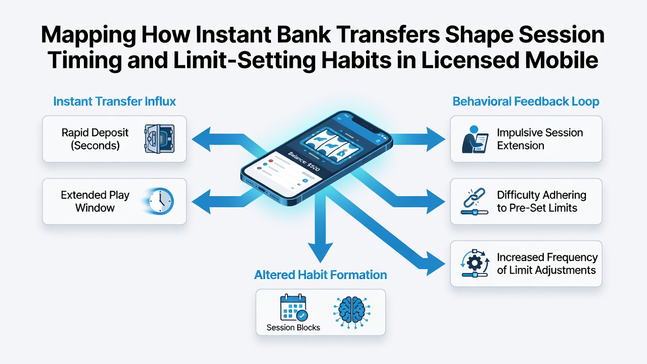 Diagram dat illustreert hoe gebruikers limieten aanpassen na snelle banktransfers in Nederlandse sportsbook apps