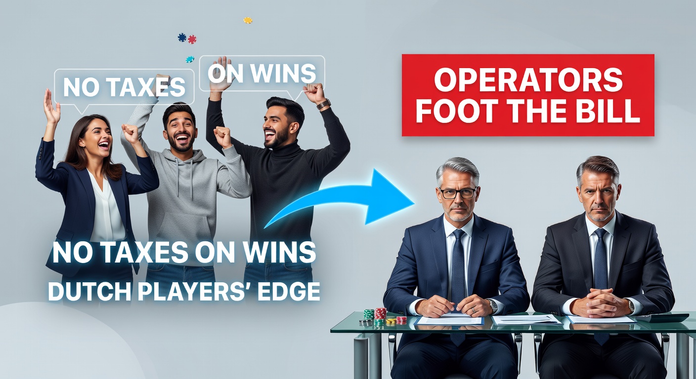 Grafiek die de belastingvrijstelling voor Nederlandse gokkers illustreert tegenover operatorheffingen onder KSA-regels