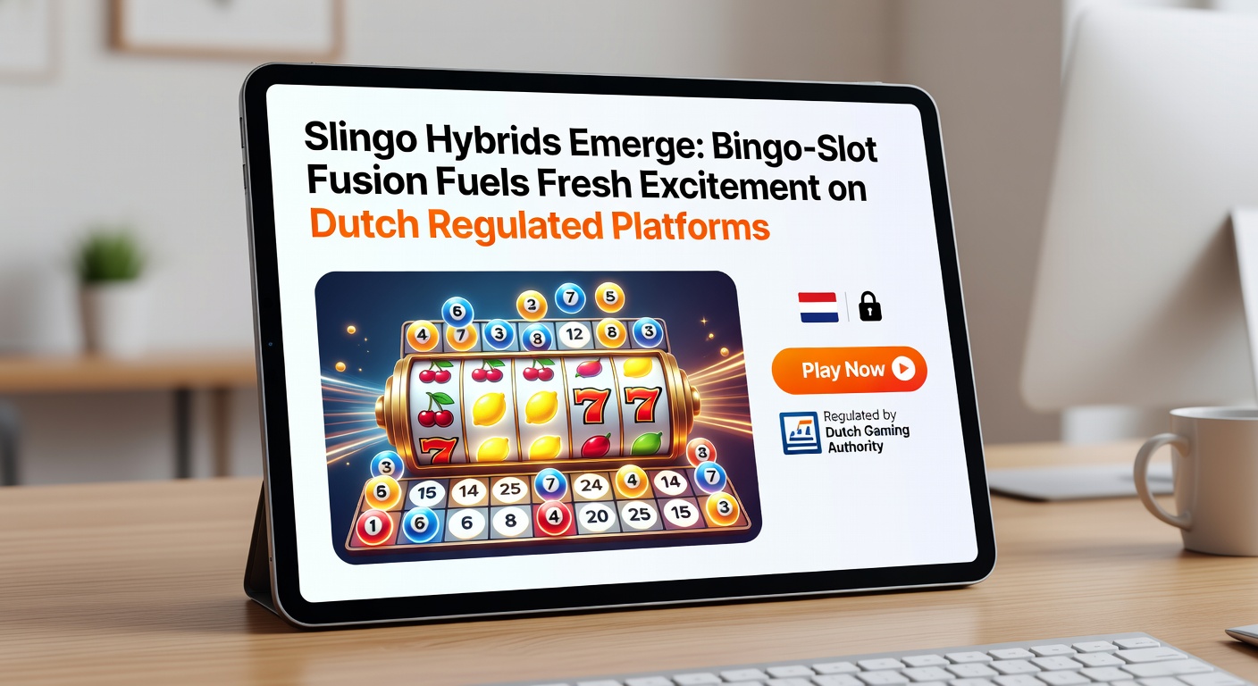 Dynamische close-up van een Slingo win met exploderende symbolen, multipliers en een volle bingo-lijn op een Nederlands online casino interface