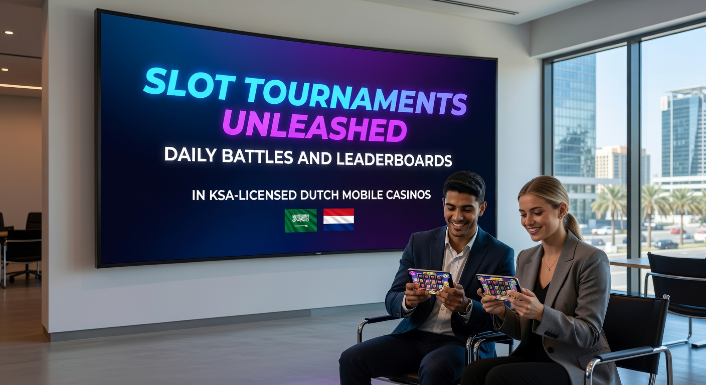 Mobiele spelers die live een slot tournament leaderboard volgen, met dagelijkse battle scores en prijzen in een Nederlands casino-app